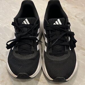 Adidas Black and White Athletic Shoes